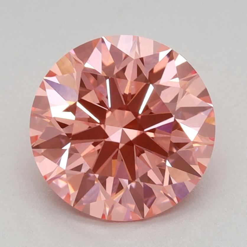 1.56 Ct. Fancy Vivid Pink Round Lab Grown Diamond