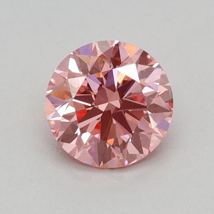 0.34 Ct. Fancy Vivid Pink Round Lab Grown Diamond