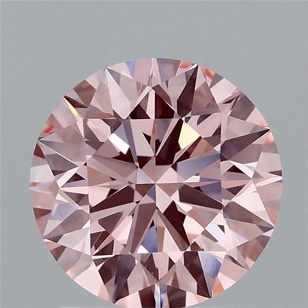 1.78 Ct. Fancy Vivid Pink Round Lab Grown Diamond