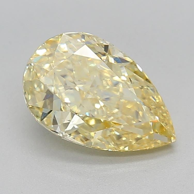 1.72 Ct. Fancy Intense  Yellow Pear Lab Grown Diamond