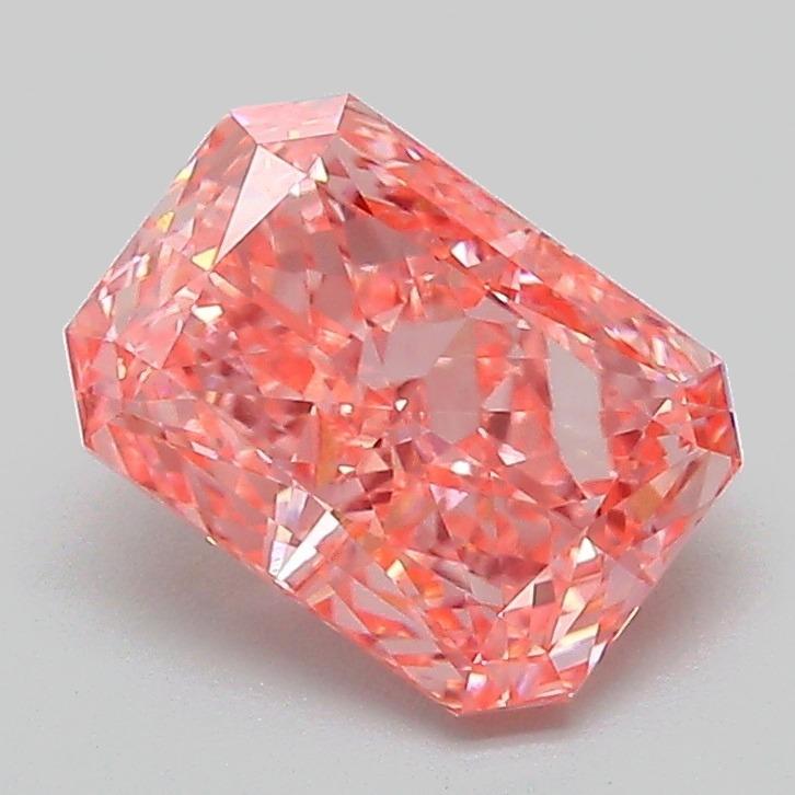 1.65 Ct. Fancy Vivid Pink Radiant Lab Grown Diamond