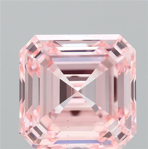 3.50 Ct. Fancy Intense Pink Asscher Lab Grown Diamond