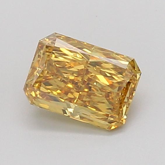 0.77 Ct. Fancy Vivid Yellow Radiant Lab Grown Diamond