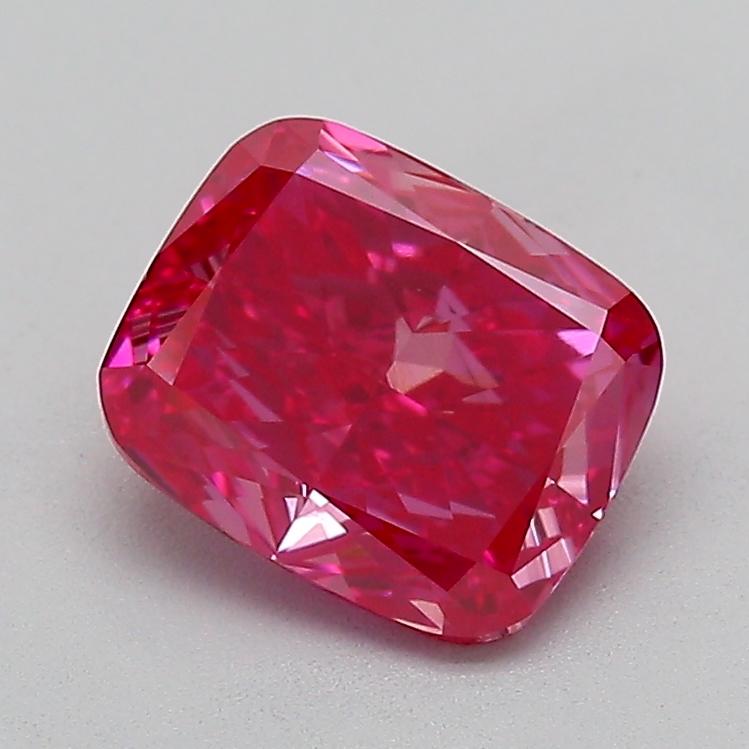 1.50 Ct. Fancy Vivid  Pink Cushion Lab Grown Diamond