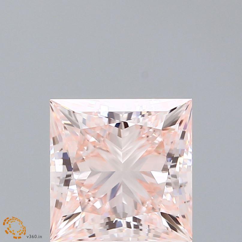 3.01 Ct. Fancy Intense Pink Princess Lab Grown Diamond