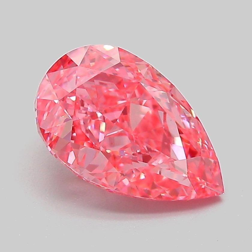 2.06 Ct. Fancy Vivid Pink Pear Lab Grown Diamond