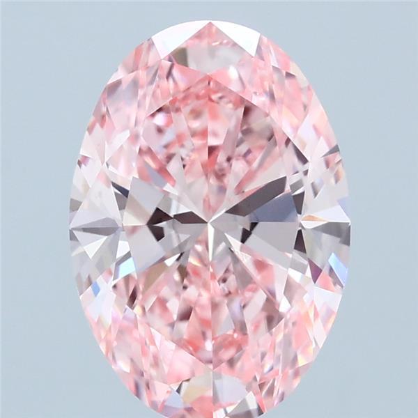 2.56 Ct. Fancy Vivid Pink Oval Lab Grown Diamond