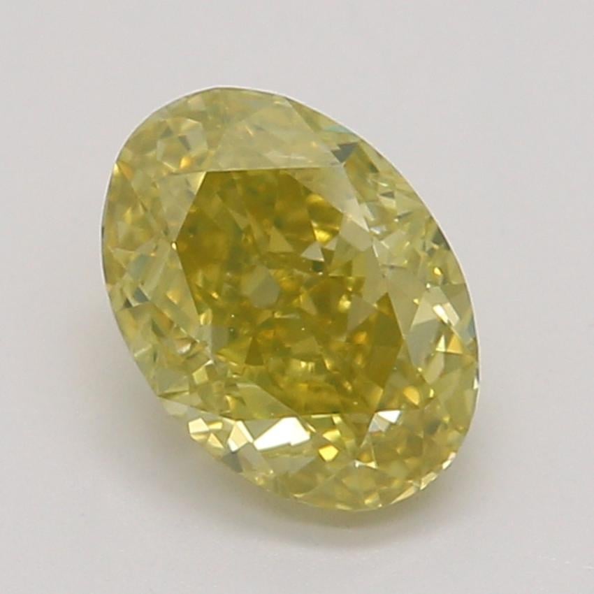 0.52 Ct. Fancy Deep Yellow Oval Diamond