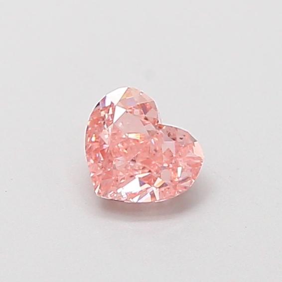 0.31 Ct. Fancy Intense  Pink Heart Lab Grown Diamond