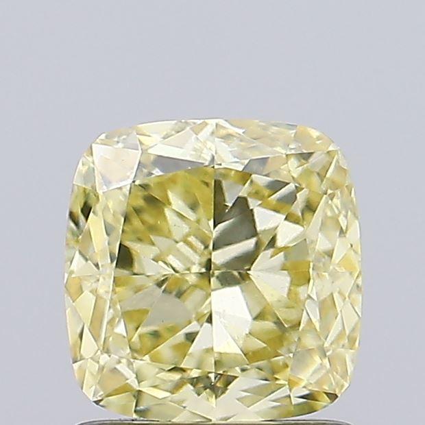 1.18 Ct. Fancy Intense Yellow Cushion Lab Grown Diamond