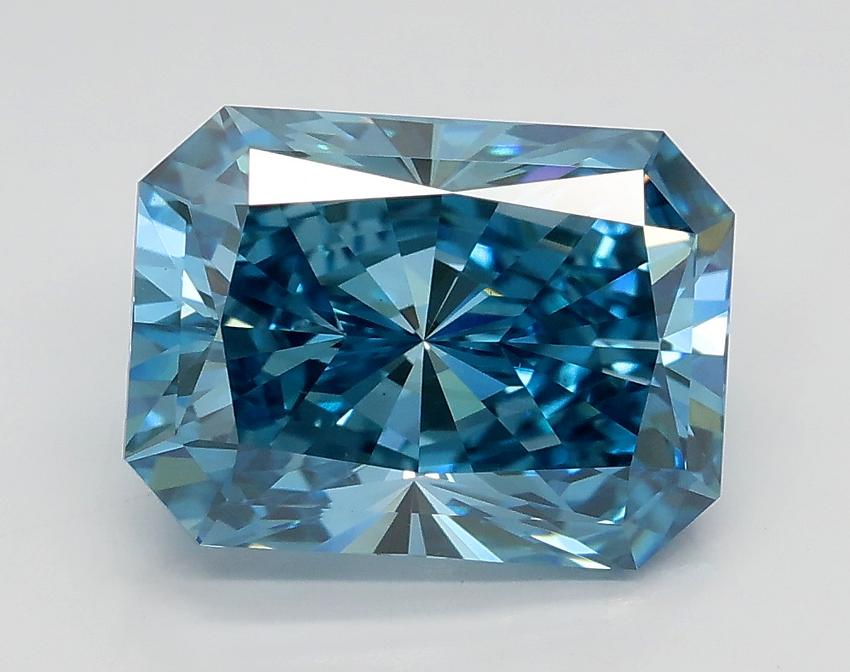 2.80 Ct. Fancy Vivid Blue Radiant Lab Grown Diamond