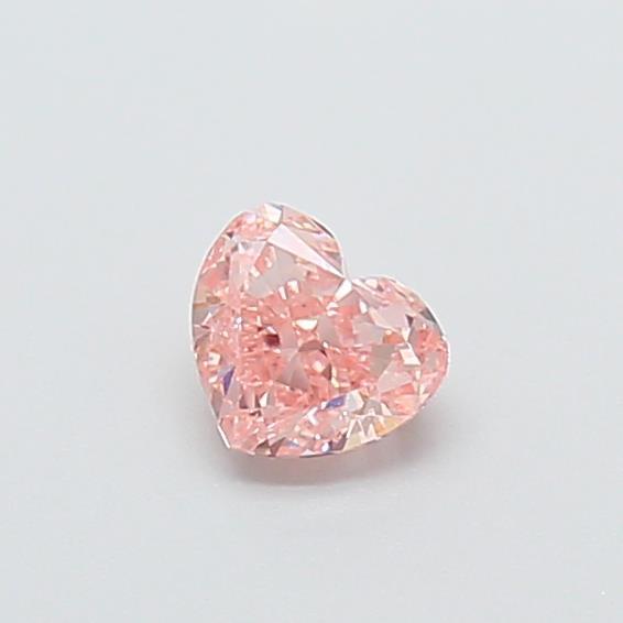 0.40 Ct. Fancy Intense Pink Heart Lab Grown Diamond