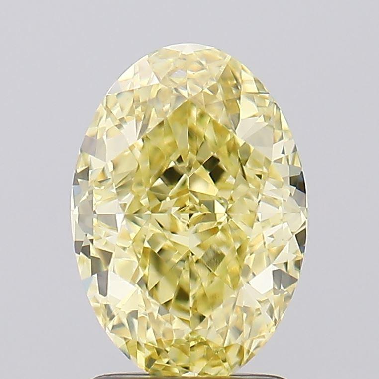 2.31 Ct. Fancy Yellow Oval Lab Grown Diamond
