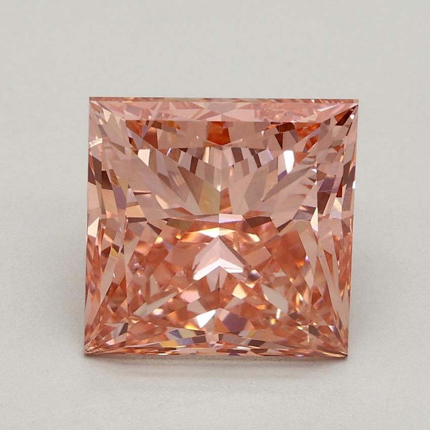 3.14 Ct. Fancy Intense Pink Princess Lab Grown Diamond