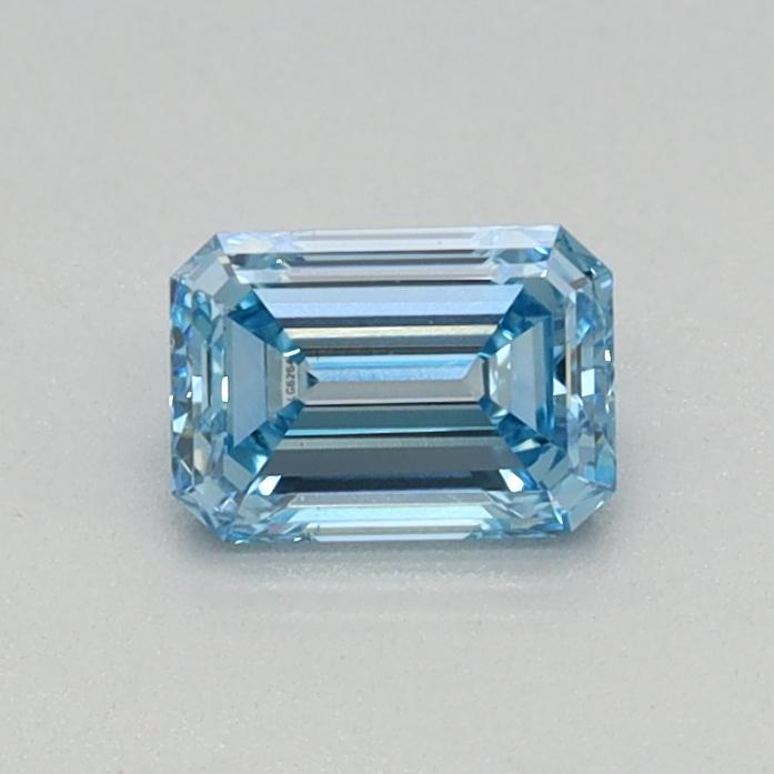 0.33 Ct. Fancy Intense Blue Emerald Lab Grown Diamond