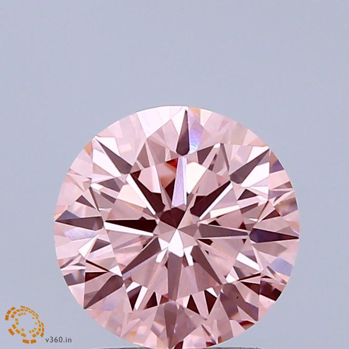 1.89 Ct. Fancy Intense Pink Round Lab Grown Diamond