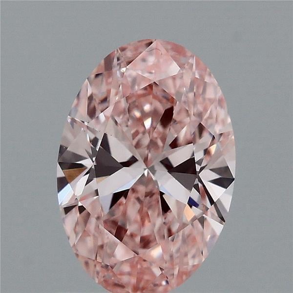 1.27 Ct. Fancy Intense Pink Oval Lab Grown Diamond