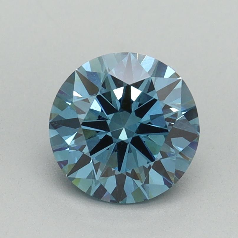 1.17 Ct. Fancy Vivid Blue Round Lab Grown Diamond