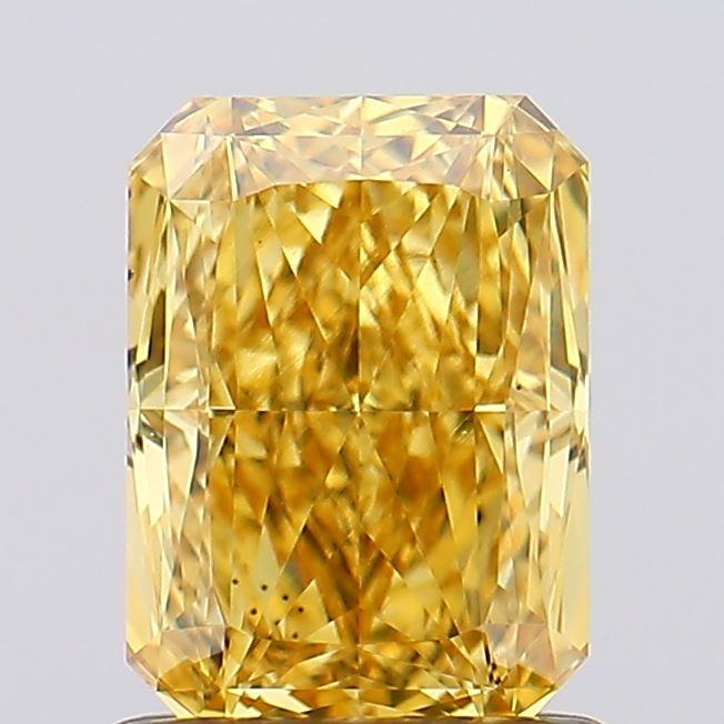1.31 Ct. Fancy Vivid Yellow Radiant Lab Grown Diamond