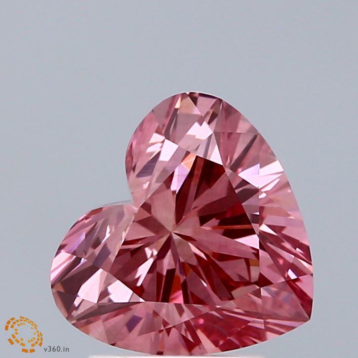 2.25 Ct. Fancy Vivid Pink Heart Lab Grown Diamond