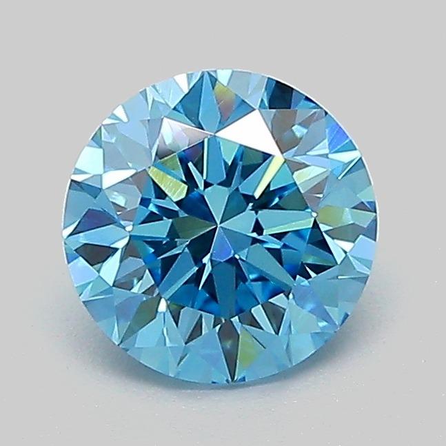 1.05 Ct. Fancy Vivid  Blue Round Lab Grown Diamond