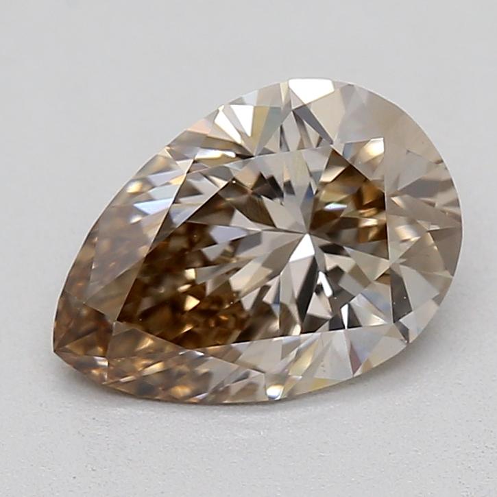 0.70 Ct. Light  Brown Pear Lab Grown Diamond