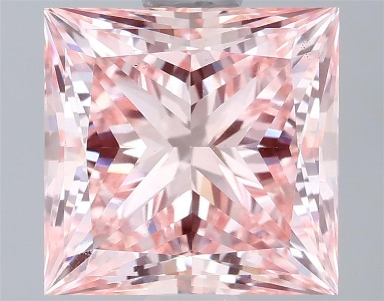 1.96 Ct. Fancy Vivid Pink Princess Lab Grown Diamond