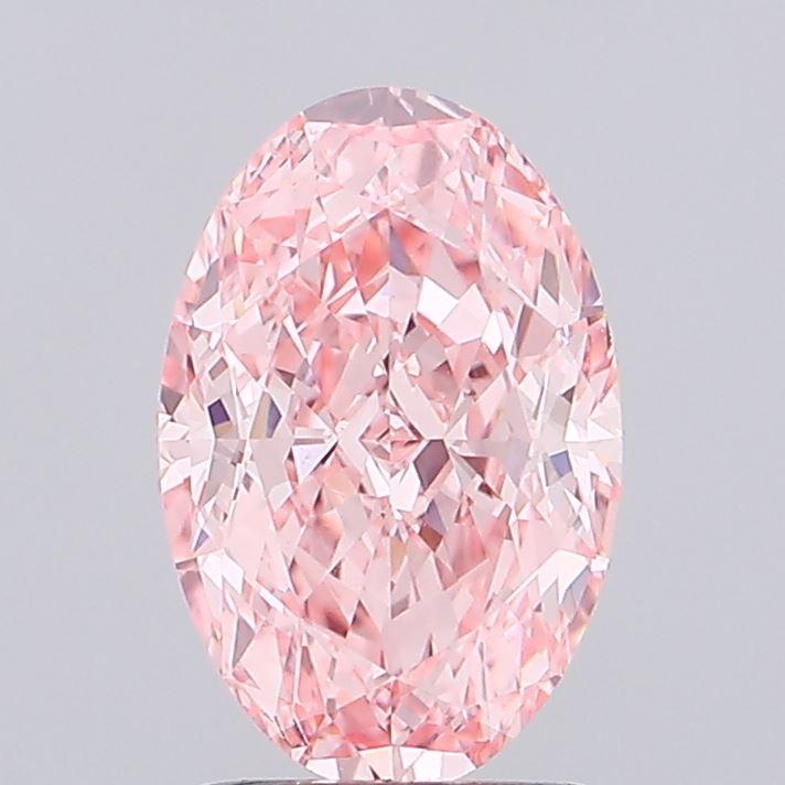 2.02 Ct. Fancy Vivid Pink Oval Lab Grown Diamond