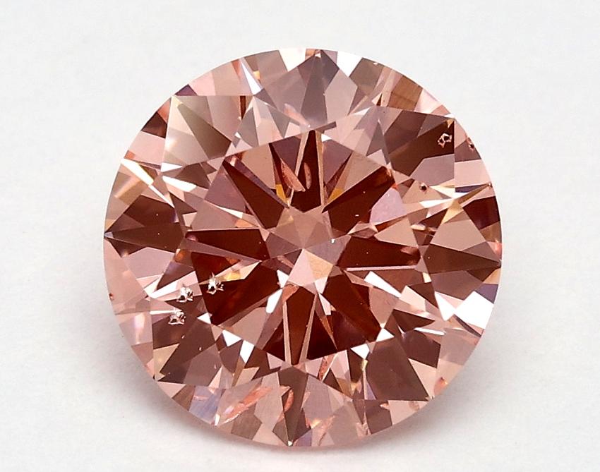 1.5 Ct. Fancy Vivid Pink Round Lab Grown Diamond