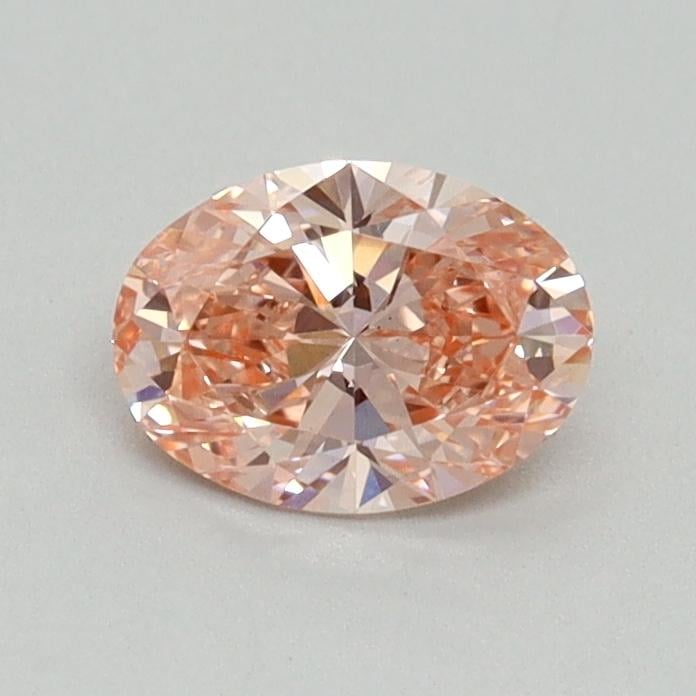 0.57 Ct. Fancy Vivid Pink Oval Lab Grown Diamond