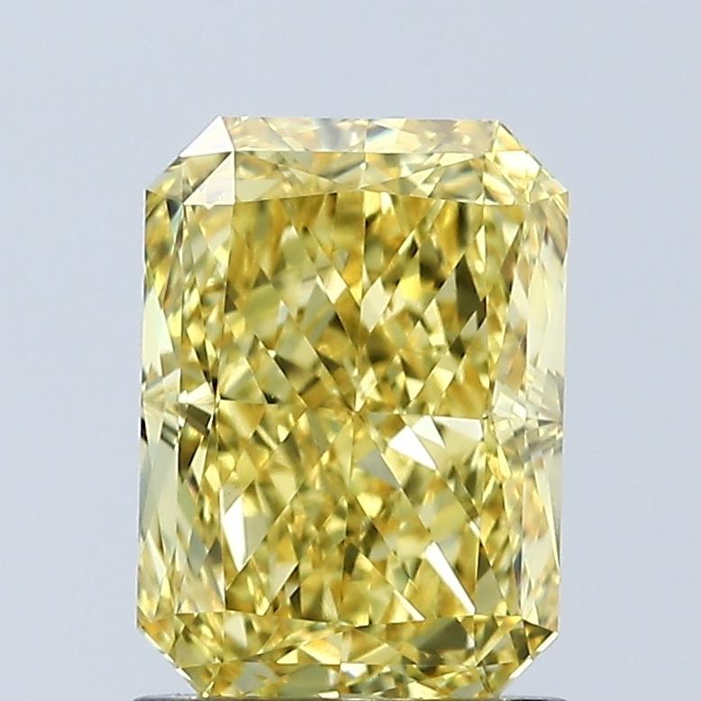 1.56 Ct. Fancy Vivid Yellow Radiant Lab Grown Diamond