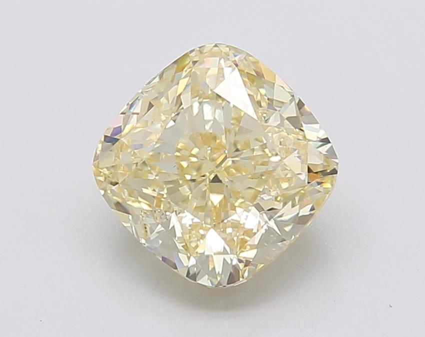 2.51 Ct. Fancy Intense Yellow Cushion Lab Grown Diamond