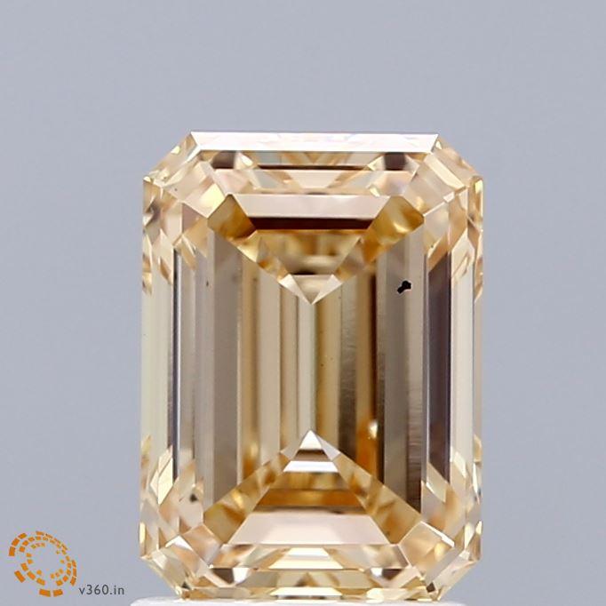 1.92 Ct. Fancy Yellow Emerald Lab Grown Diamond