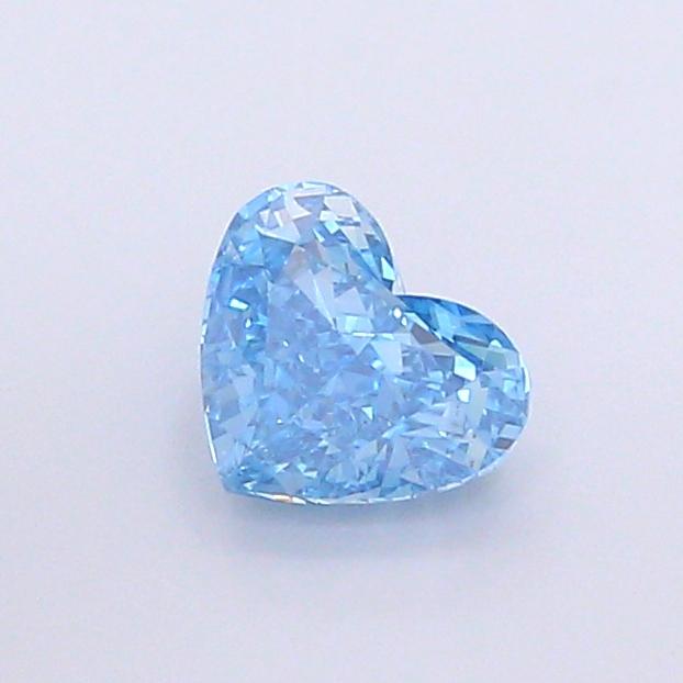 1.07 Ct. Fancy Vivid Blue Heart Lab Grown Diamond