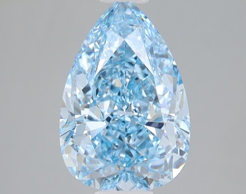 2.09 Ct. Fancy Vivid Blue Pear Lab Grown Diamond