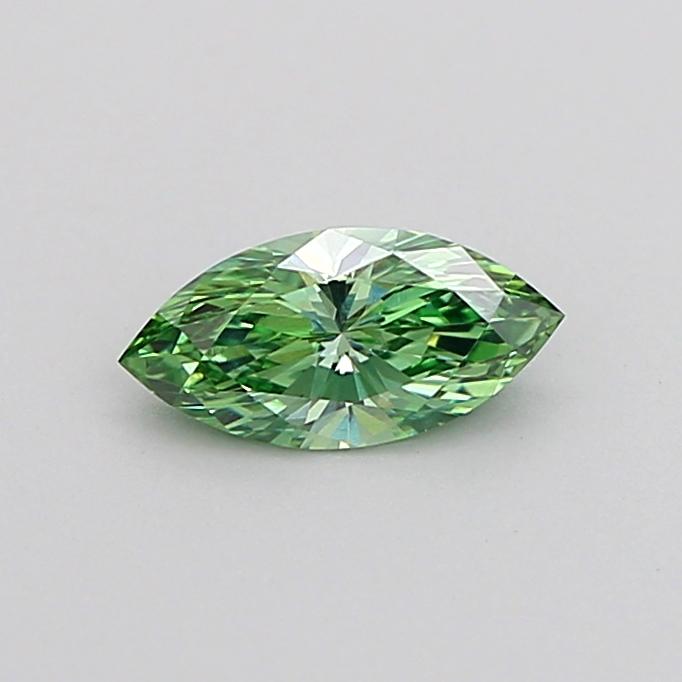 0.32 Ct. Fancy Vivid Green Marquise Lab Grown Diamond