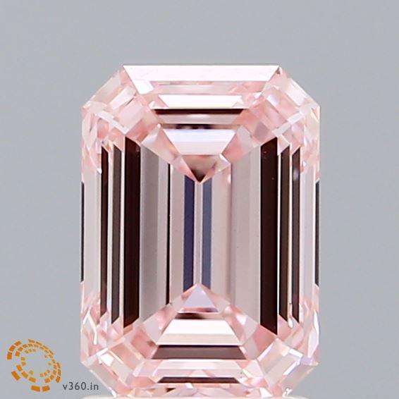 1.58 Ct. Fancy Intense Pink Emerald Lab Grown Diamond