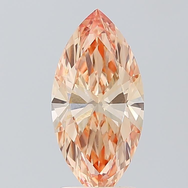 1.95 Ct. Fancy Yellow Orange Marquise Lab Grown Diamond