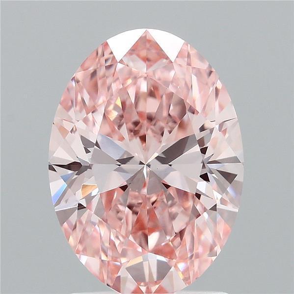 2.07 Ct. Fancy Vivid Pink Oval Lab Grown Diamond