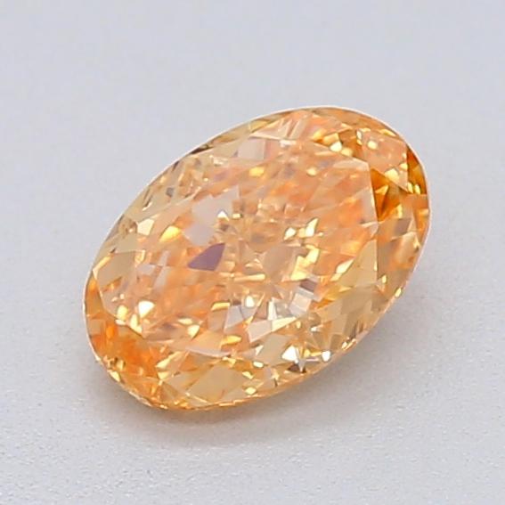 0.32 Ct. Fancy Intense Brownish Orange Oval Lab Grown Diamond