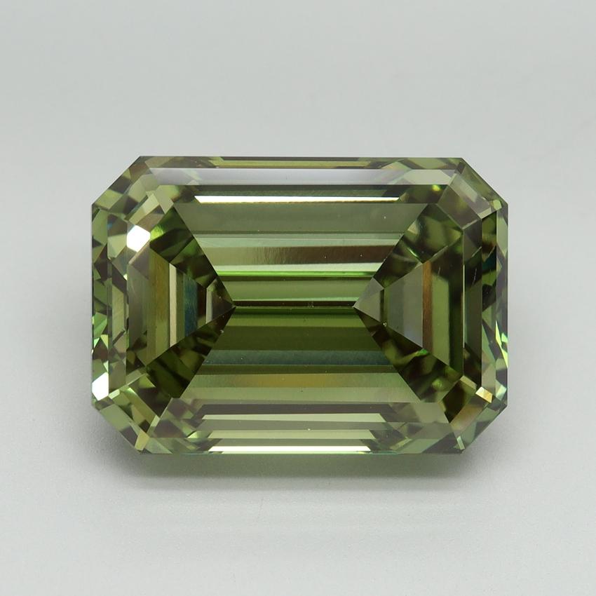 10.22 Ct. Fancy Vivid Green Emerald Lab Grown Diamond