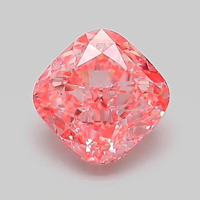 1.02 Ct. Fancy Vivid Pink Cushion Lab Grown Diamond