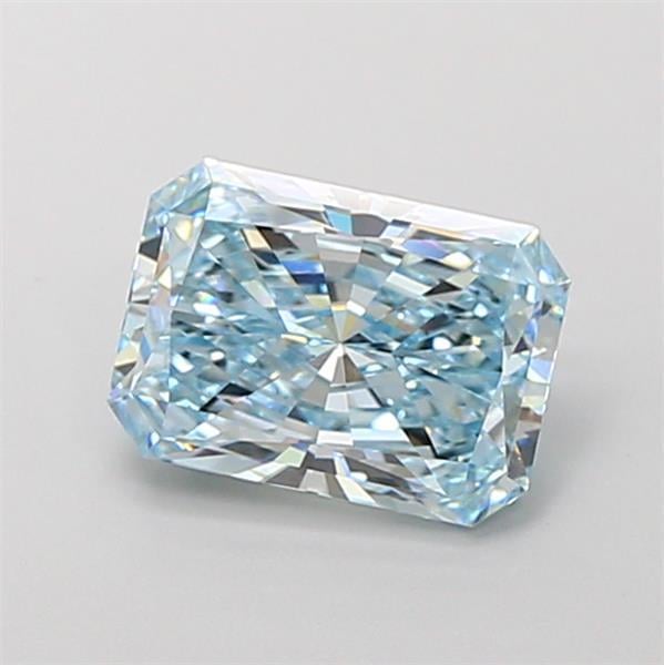 2.22 Ct. Fancy Vivid Blue Radiant Lab Grown Diamond