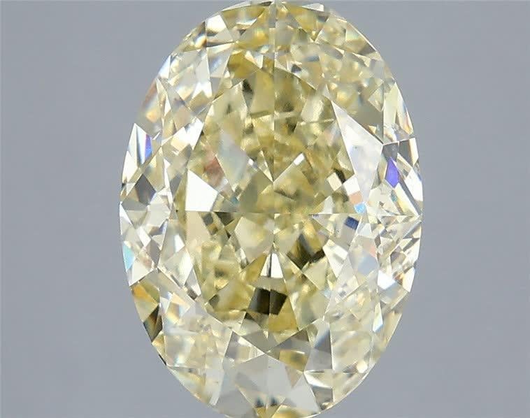 4.08 Ct. Fancy Yellow Oval Lab Grown Diamond