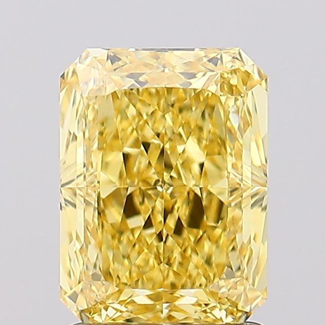 1.85 Ct. Fancy Vivid  Yellow Radiant Lab Grown Diamond