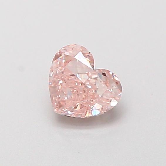 0.41 Ct. Fancy Intense  Pink Heart Lab Grown Diamond