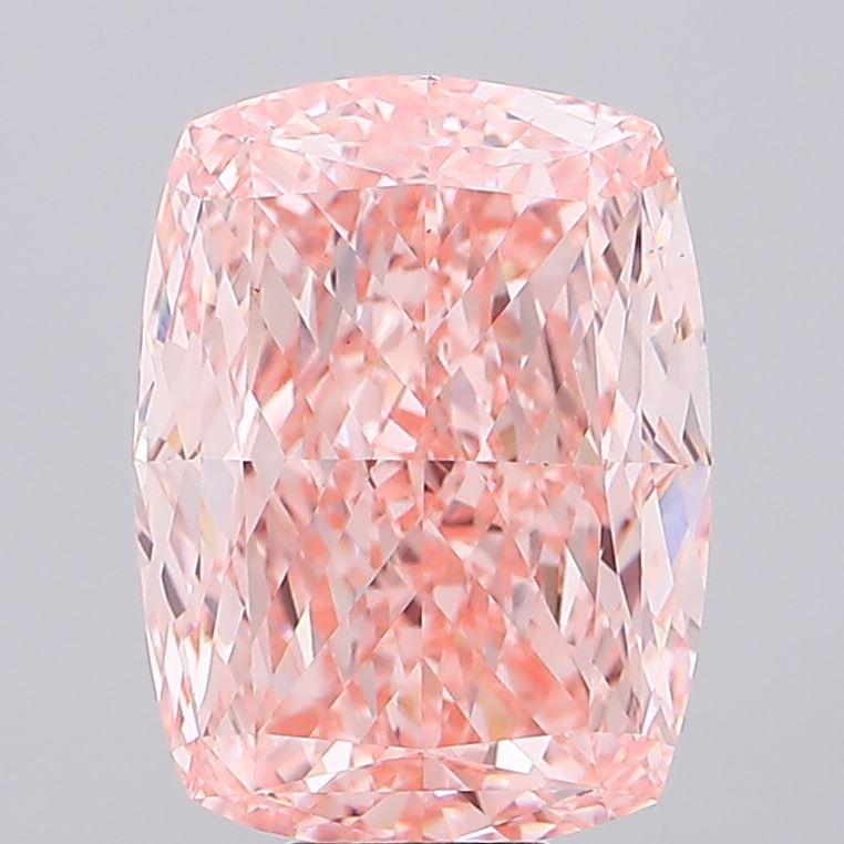 16.06 Ct. Fancy Vivid Pink Cushion Lab Grown Diamond