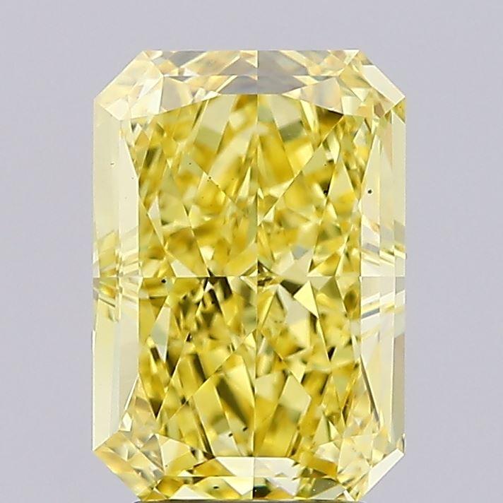 3.50 Ct. Fancy Vivid  Yellow Radiant Lab Grown Diamond