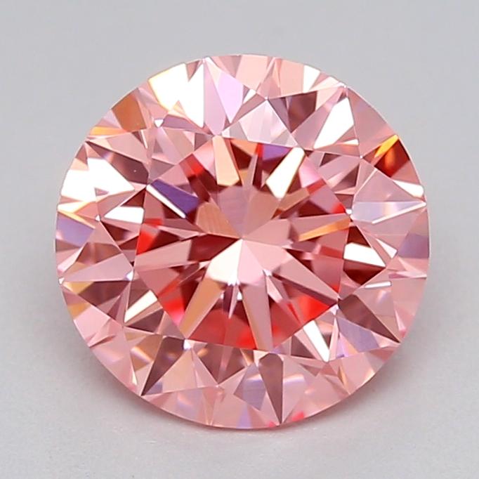 1.01 Ct. Fancy Vivid  Pink Round Lab Grown Diamond