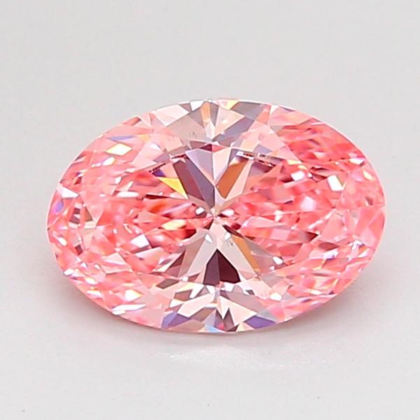 1.02 Ct. Fancy Vivid Pink Oval Lab Grown Diamond